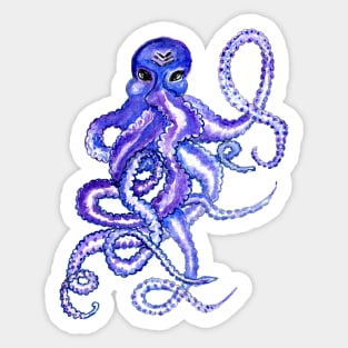 Purple octopus Sticker